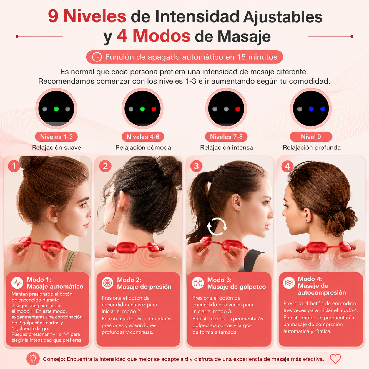 Masajeador Cervical Inteligente con Calor