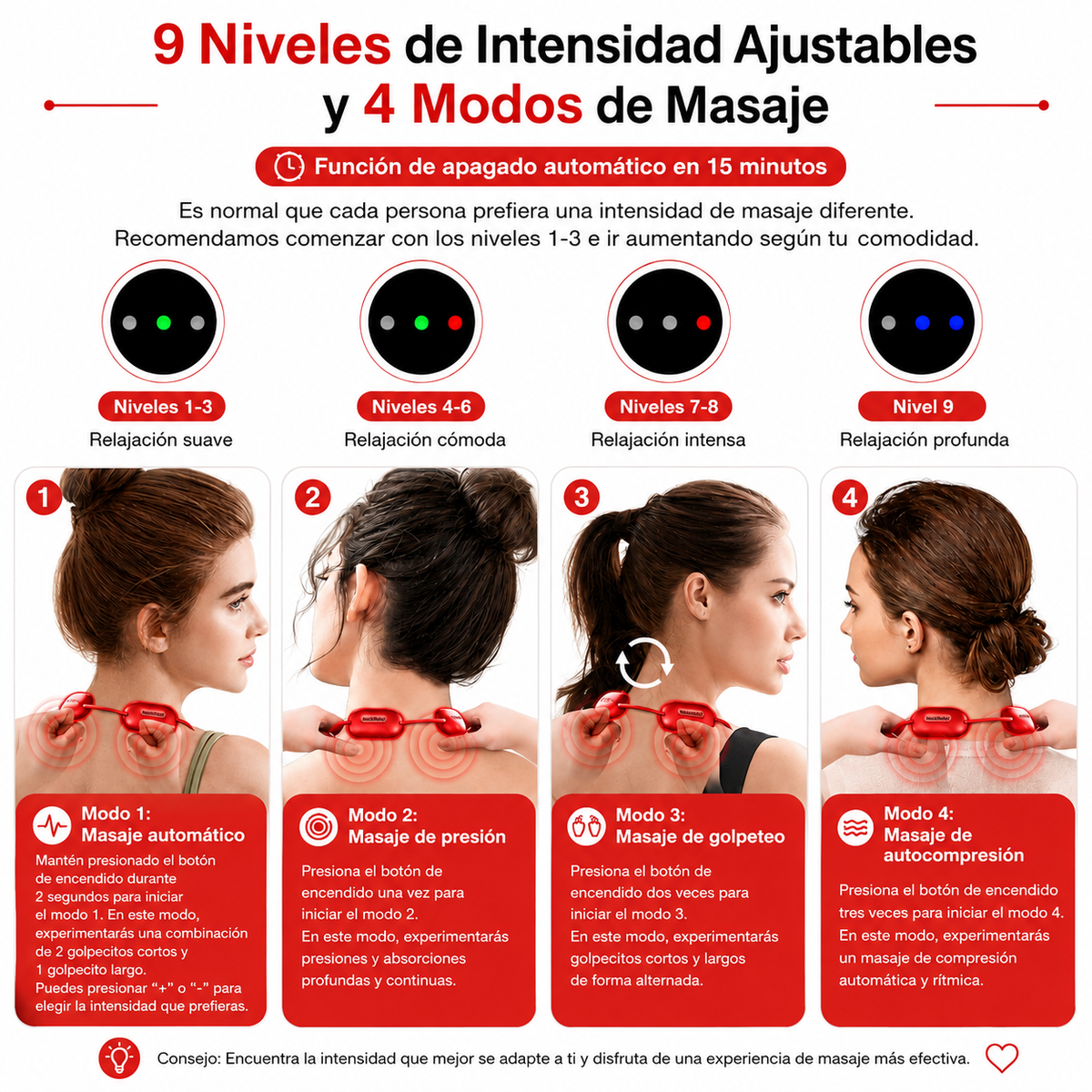 Masajeador Cervical Inteligente con Calor