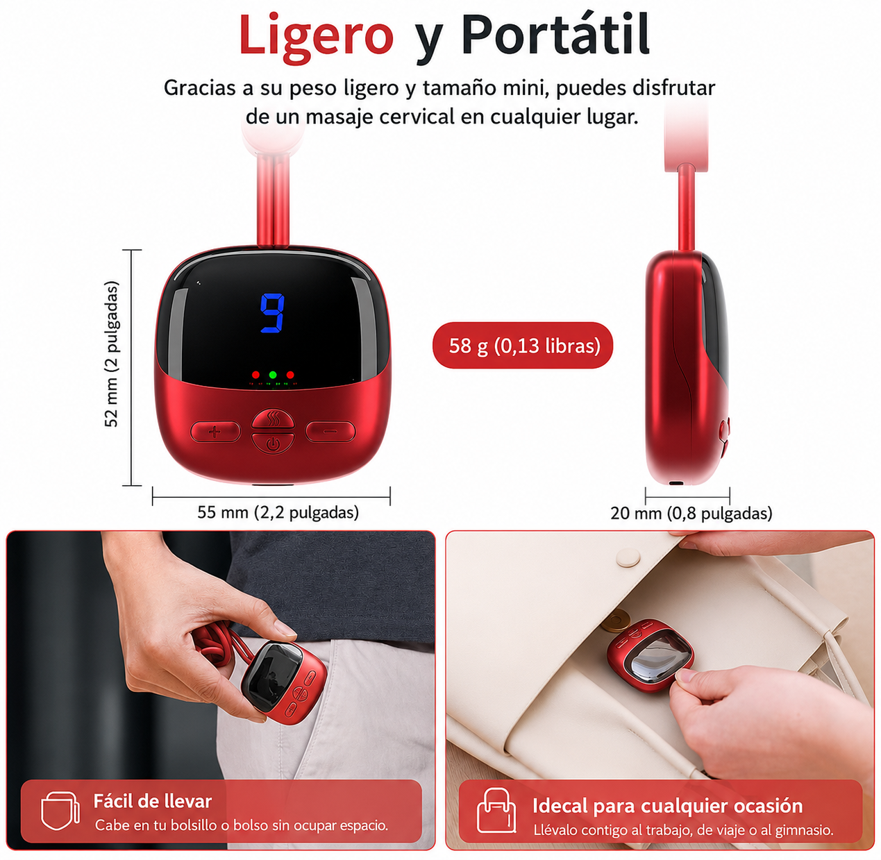 Masajeador Cervical Inteligente con Calor